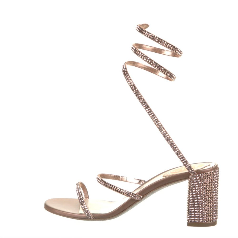 RENÉ CAOVILLA Crystal Gladiator Sandals